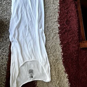 Men white tank top, new